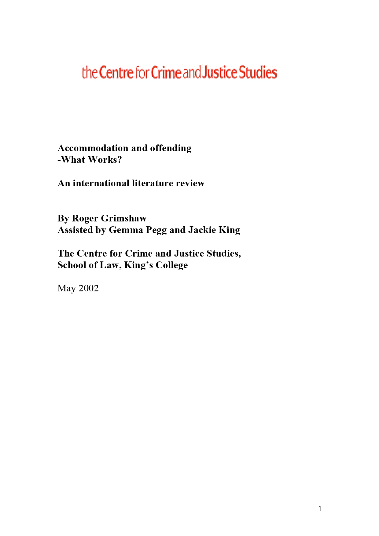 Report cover image