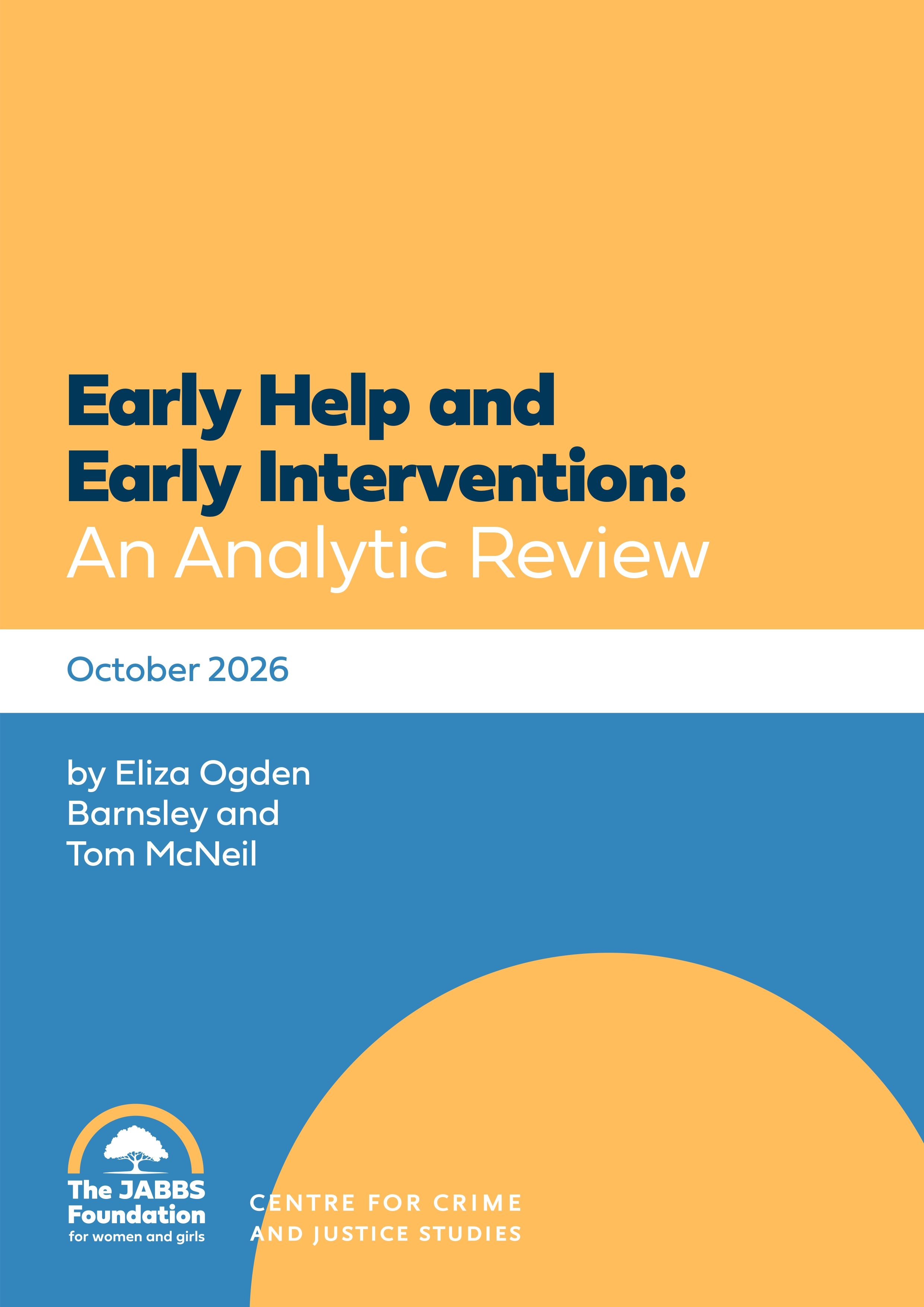 Early help and early interventions cover