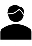 Generic silhouette head shot