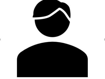 Generic silhouette head shot